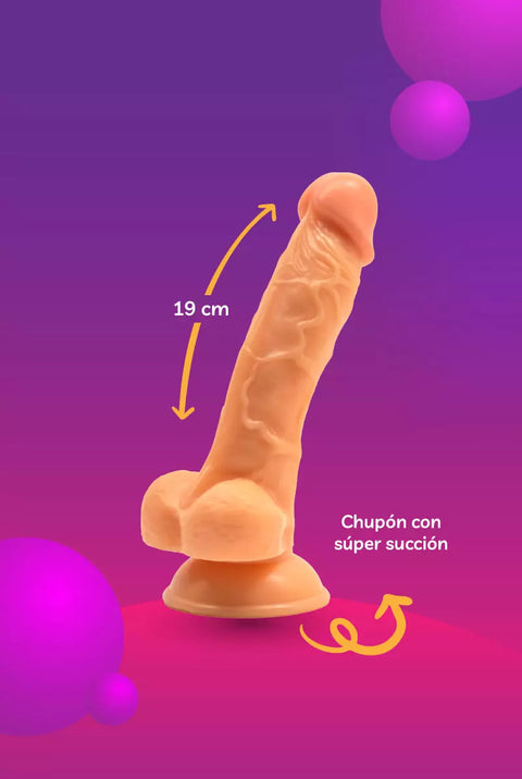 Fleshy - Dildo hiperrealista con una potente base de succión